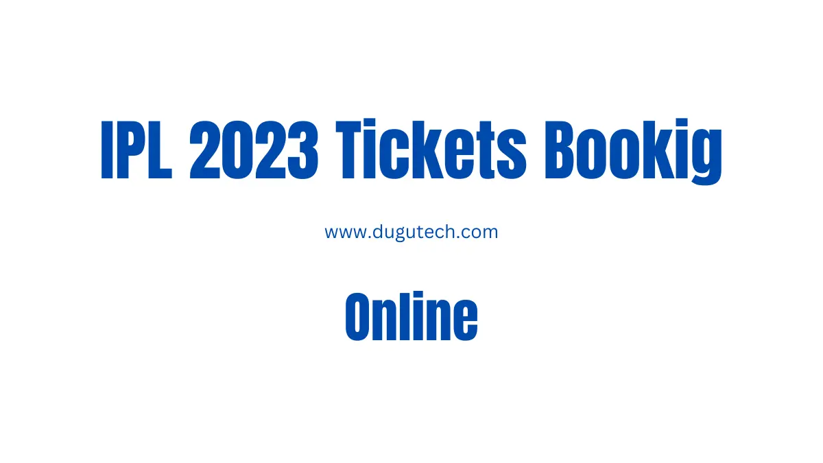 IPL 2023 Ticket Booking