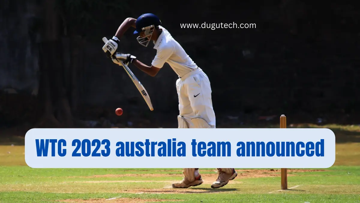 WTC 2023 australia team announced