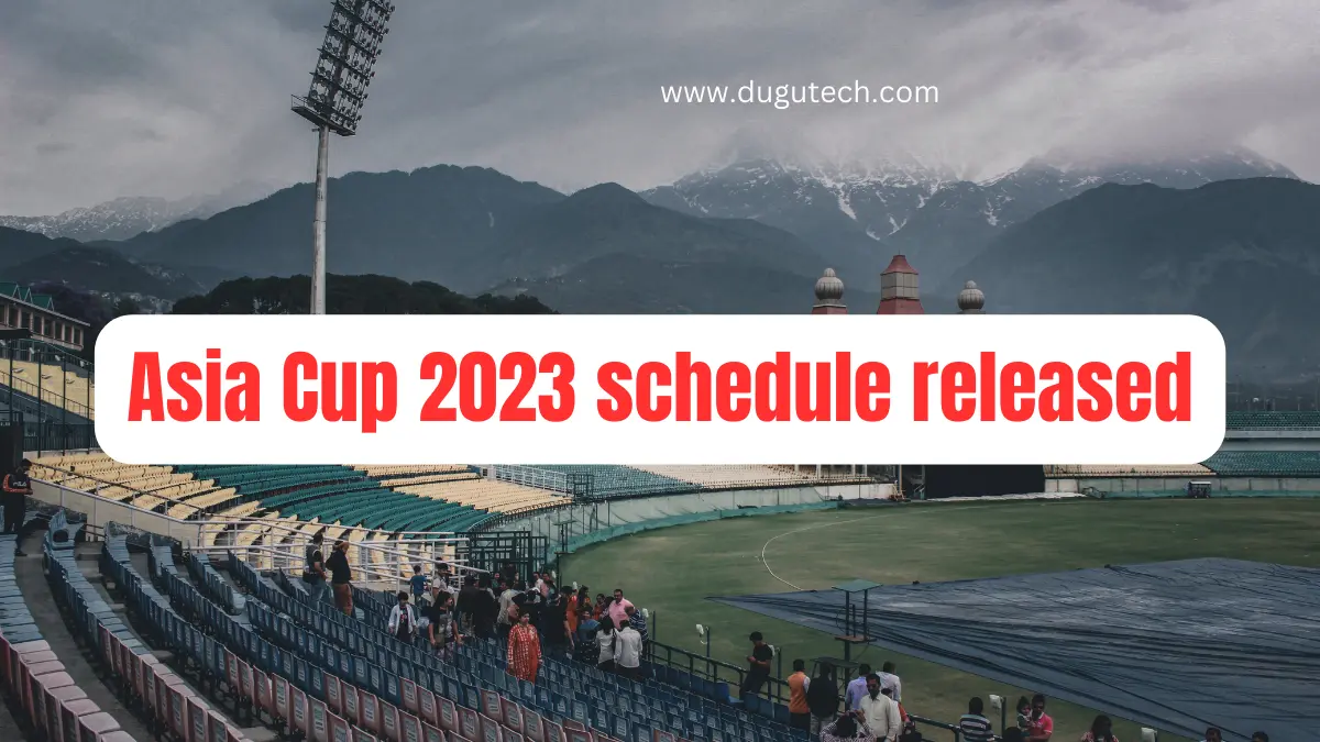 Asia Cup 2023 schedule released