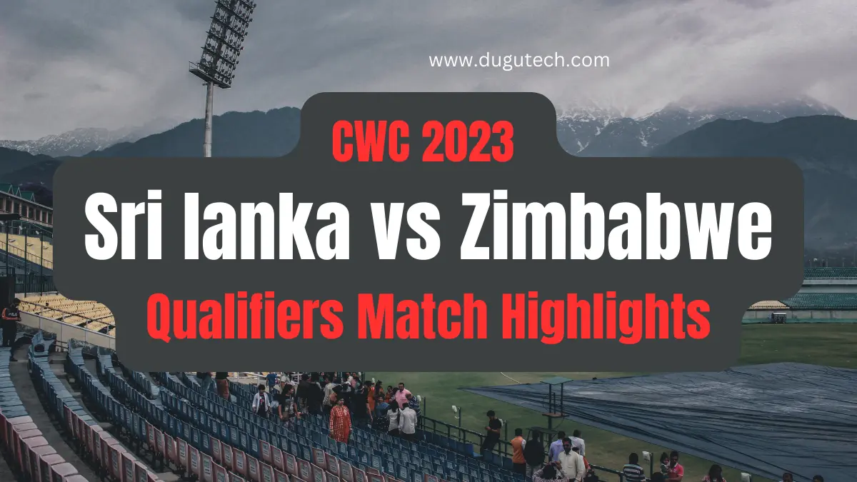 CWC 2023 Sri lanka vs Zimbabwe