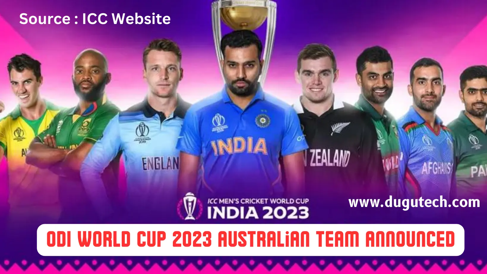 ODI World Cup 2023 Australian Team Announced